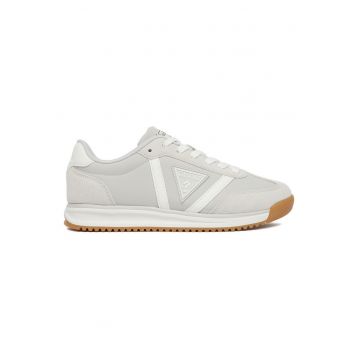 Pantofi sport dama  gri/alb - sintetic/textil - design modern