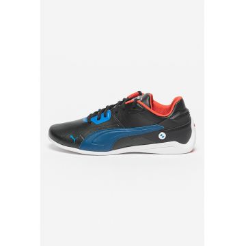 Pantofi sport de piele ecologica BMW Mms Drift Cat Delta - Negru/Bleumarin