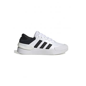 Pantofi sport din piele ecologica Court Funk - Alb/Negru