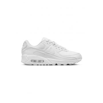 Pantofi sport din piele ecologica cu garnituri din material textil Air Max 90 - Alb optic