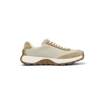 Pantofi sport Drift Trai din piele si piele nabuc - Bej