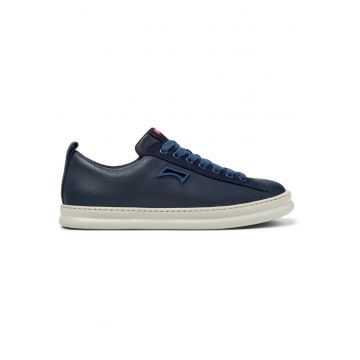 Pantofi sport Runner Four din piele cu model uni - Albastru