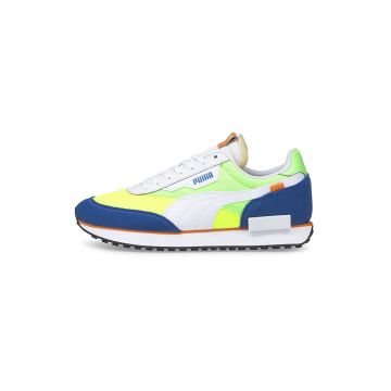 Pantofi sport unisex cu insertii de piele intoarsa Future Rider - Verde/Galben/Albastru