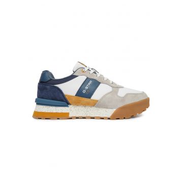 Tenisi barbati -  piele naturala - bleumarin - interior textil - Bleumarin