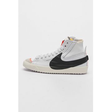 Tenisi de piele si material textil Blazer Mid' 77 - Alb/Negru
