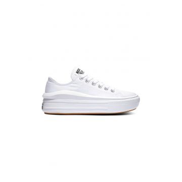 Tenisi flatform de panza All Star Move - Alb