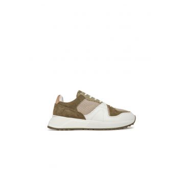 Adidasi  43S5JMFS1L - piele naturala - kaki/alb