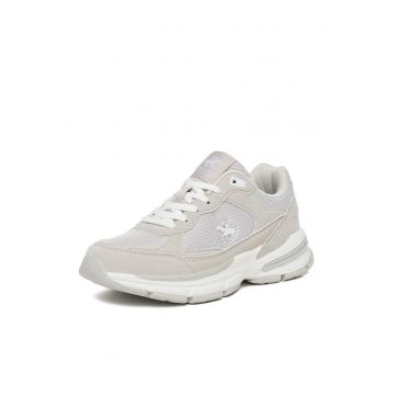 Adidasi sport dama  AW25-3C014-1 - alb/gri - tesatura