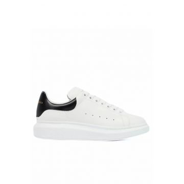 Oversized leather Man sneakers Full White