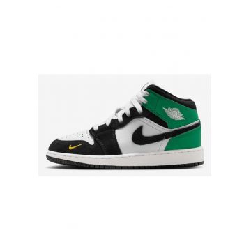 Pantofi sport Air  1 Mid “Black Green” II1254-100 - Negru