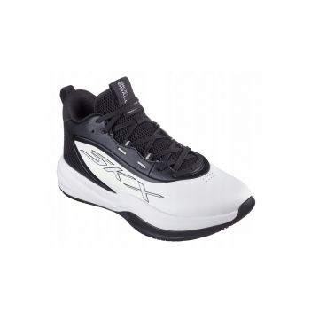 Pantofi sport barbati  SKX League - alb/negru - sintetic - talpa cauciuc -