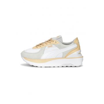 Pantofi sport cu model colorblock Cruise Rider - Alb/Gri deschis/Piersica