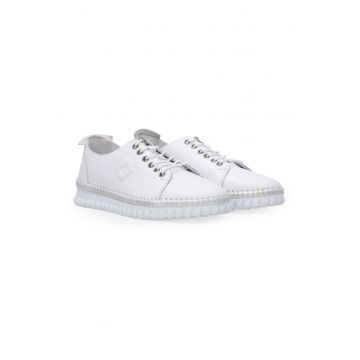 Pantofi sport din piele cu talpa striata