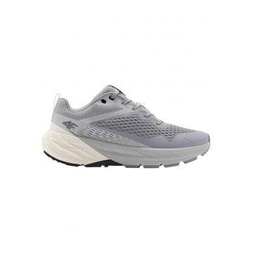 Pantofi sport  Speed Hiker pentru femei - gri - material din plasa - design Gorpcore - talpa exterioara din cauciuc