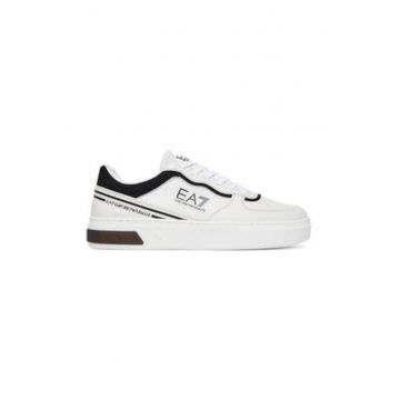 Tenisi barbati - Emporio Armani  305577627 - piele ecologica - alb/negru