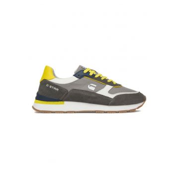 Tenisi barbati - G-Star Raw - piele naturala - gri - sistem inchidere siret - varf rotund - Gri