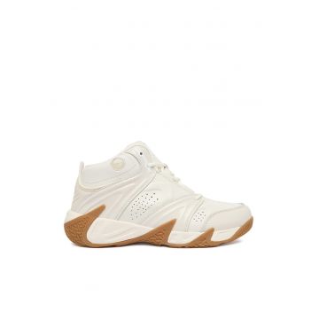 Pantofi sport dama -  adidasi ecru - piele naturala