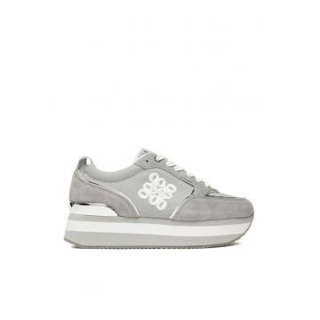 Pantofi sport dama -  argintiu - tesatura