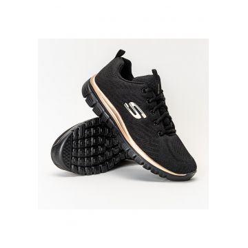 Pantofi sport dama  Graceful Get Connected - Negru/Auriu - - Negru/Auriu