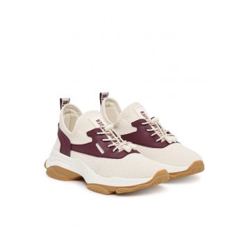 Pantofi sport dama  Ivory / Cherry - material textil -