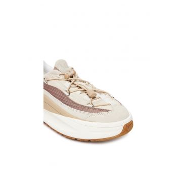Pantofi sport dama  model AH05 - Off White/Taupe - piele naturala