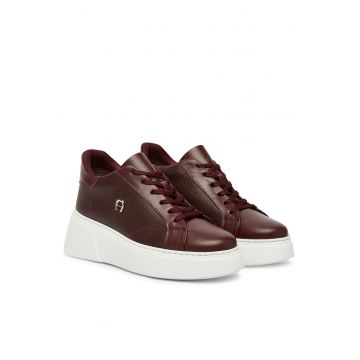 Pantofi sport dama  Port Red 402 - piele naturala - maro