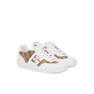 Pantofi sport dama -  WHIBR - piele naturala - alb