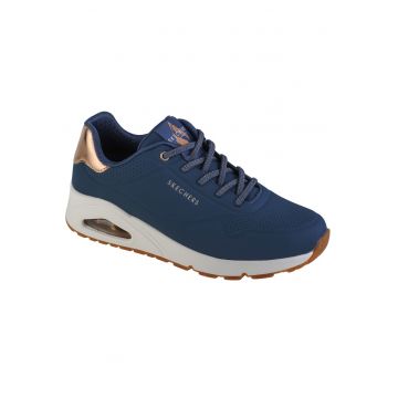 Pantofi sport de piele ecologica Uno Shimmer Away - Albastru