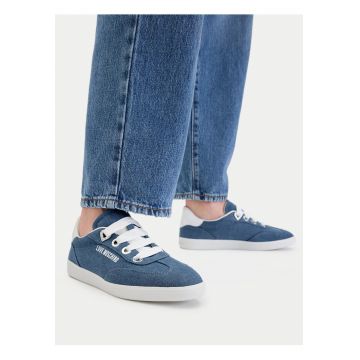 Tenisi dama -  albastru - material textil - set de sneakersi