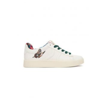 Tenisi dama  multicolor - piele ecologica