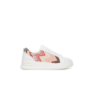 Tenisi dama -  Wave Pink MWF060_002 - piele naturala - alb