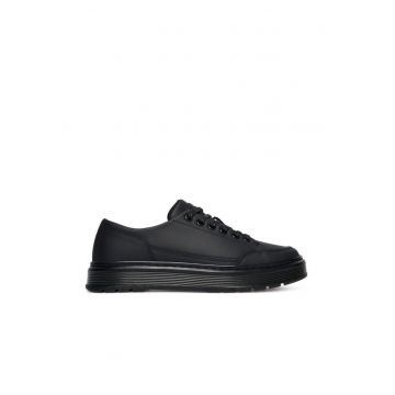 Tenisi unisex  001 Brookline - piele naturala - negru