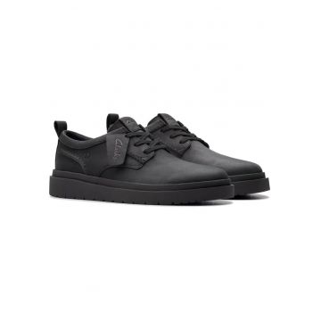 Pantofi sport -  Casual - platforma - Negru - Piele naturala