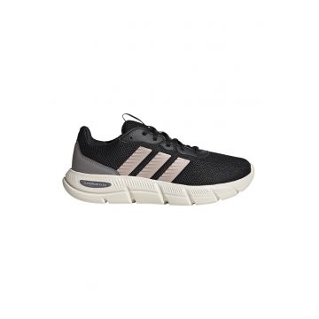 Pantofi sport Cloudfoam Flex din plasa - Negru/Alb murdar/Roz prafuit