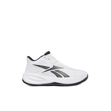 Pantofi sport dama  baschet - alb - tesatura -