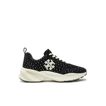 Pantofi sport dama -  piele naturala - negru