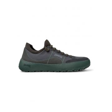Pantofi sport din material textil cu logo - Gri