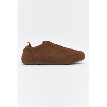 Pantofi sport din piele ecologica - Maro