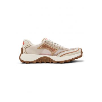 Pantofi sport Drift Trail Twins din material textil cu detalii brodate - Bej
