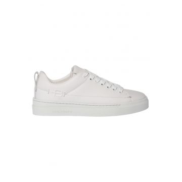 Pantofi sport low-cut din piele - Alb