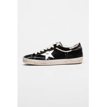 Pantofi sport Super Star din piele intoarsa si piele - Negru