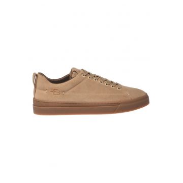 Pantofi sport uni de piele - Bej