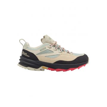 Pantofi trekking dama  Cyrox Texapore Low SS 2025-Verde - Negru/Verde menta