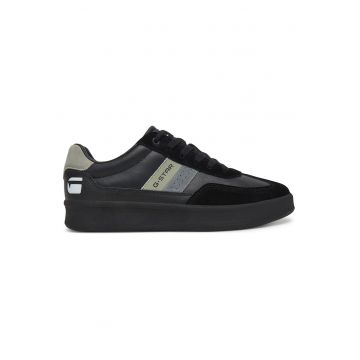 Tenisi barbati -  CARTER-01-WE - piele naturala - negru