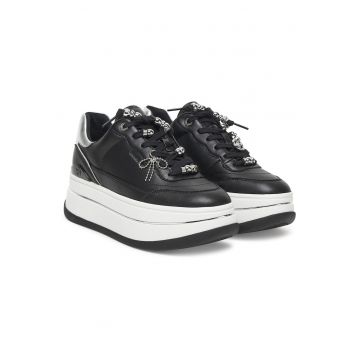 Tenisi dama -  43F5HYFS2L - piele naturala - negru