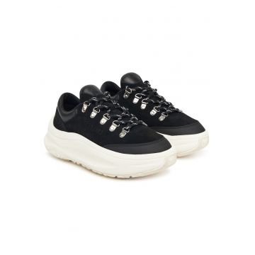 Tenisi dama  N001 Moon247 80D2490050 - piele naturala - negru
