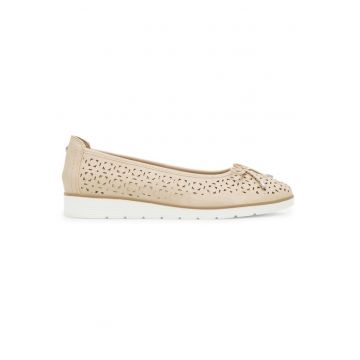 Pantofi dama -  306801 - Piele ecologica - Bej