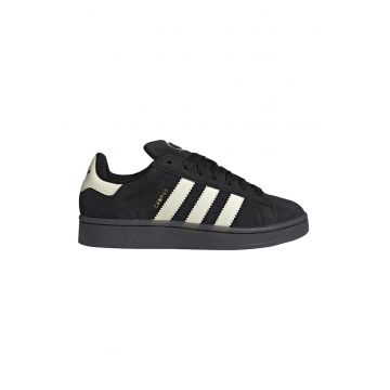 Pantofi sport Campus 00s din piele intoarsa - Alb fildes/Negru