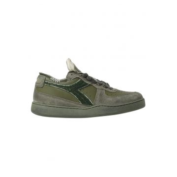 Pantofi sport cu insertii din piele nabuc -