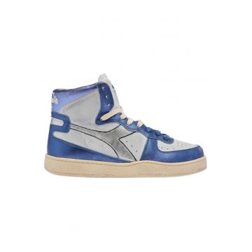 Pantofi sport cu profil inalt si piele intoarsa -